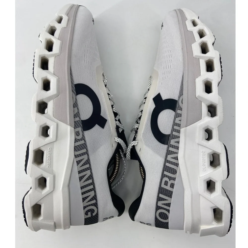 On Cloudmonster Running Shoes Mens 11 White Athletic Performance Sneaker Light